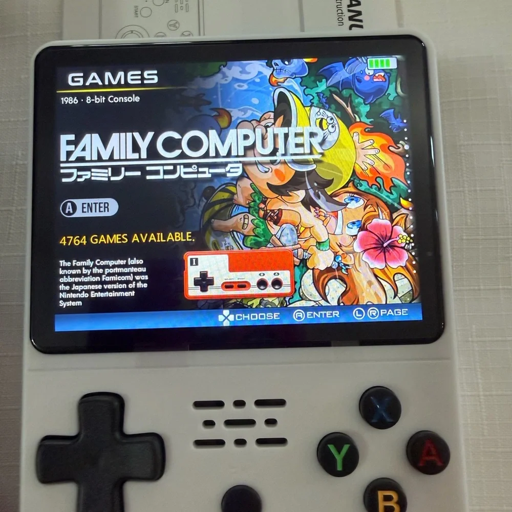 WHITE Handheld Game Console with 22,856 Games